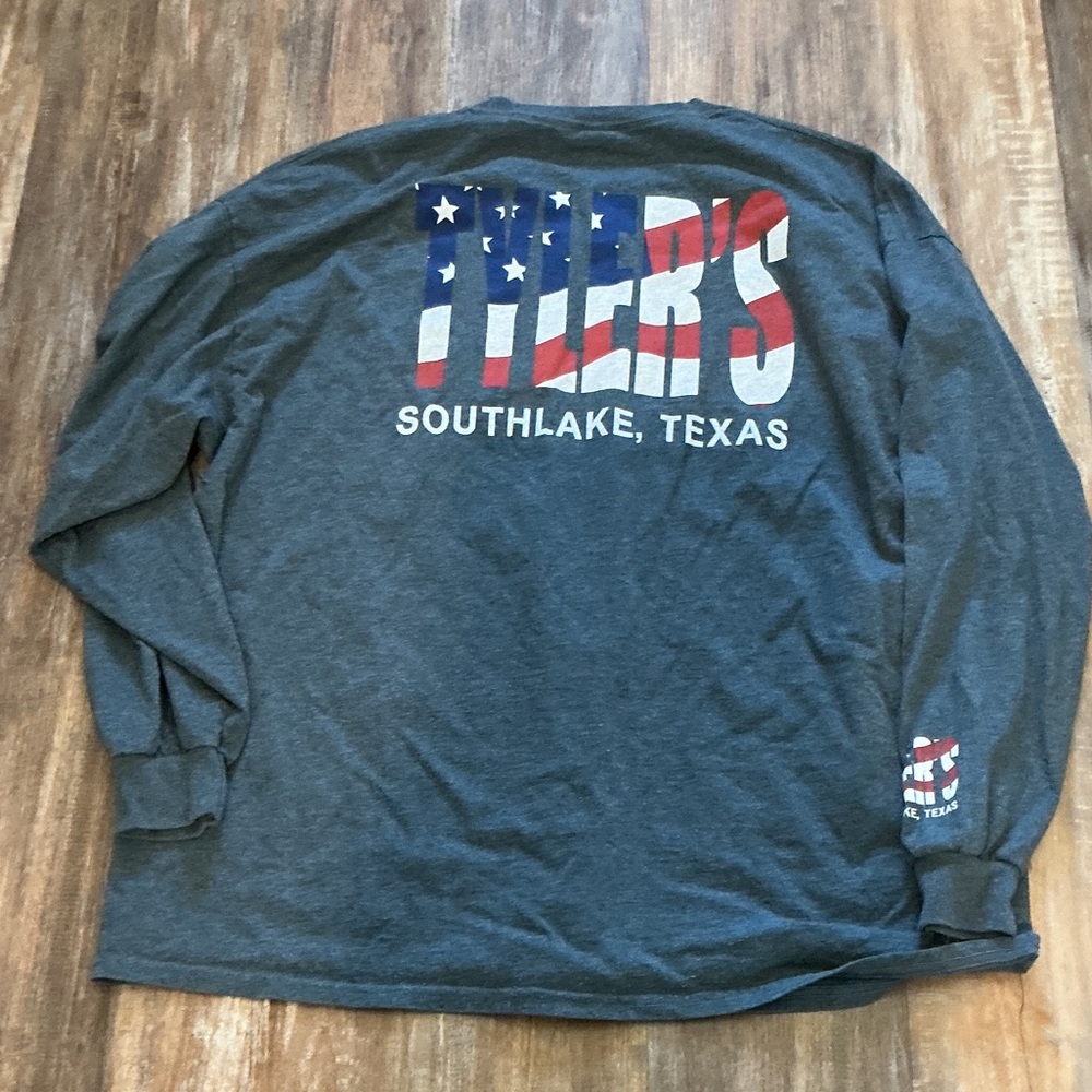 Patriotic Gray Long Sleeve Tee by Tyler's